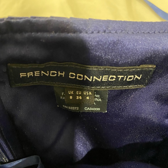 Navy blue strapless dress - Picture 3 of 3